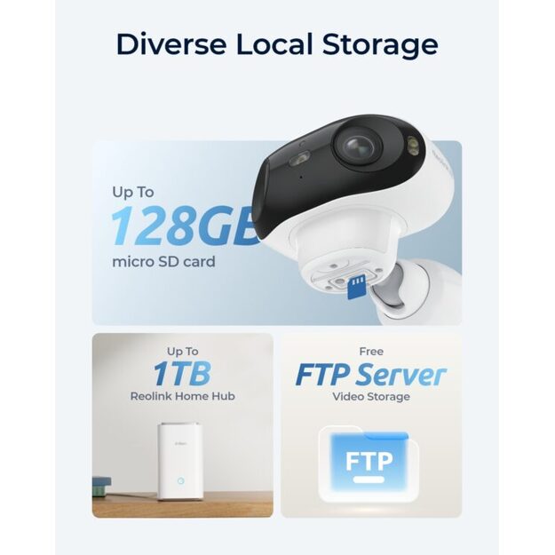 Reolink – Argus 4 Pro 4K Color Vision Outdoor Camera – White