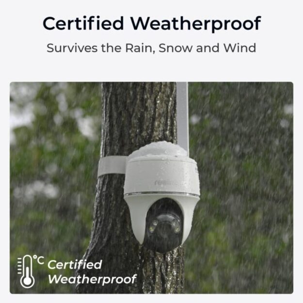 Reolink – Go PT Ultra (G440) 4K Outdoor Battery Camera 4G LTE PT – White