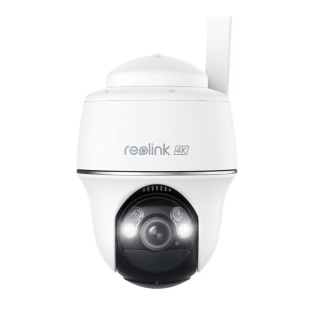 Reolink – Go PT Ultra (G440) 4K Outdoor Battery Camera 4G LTE PT – White