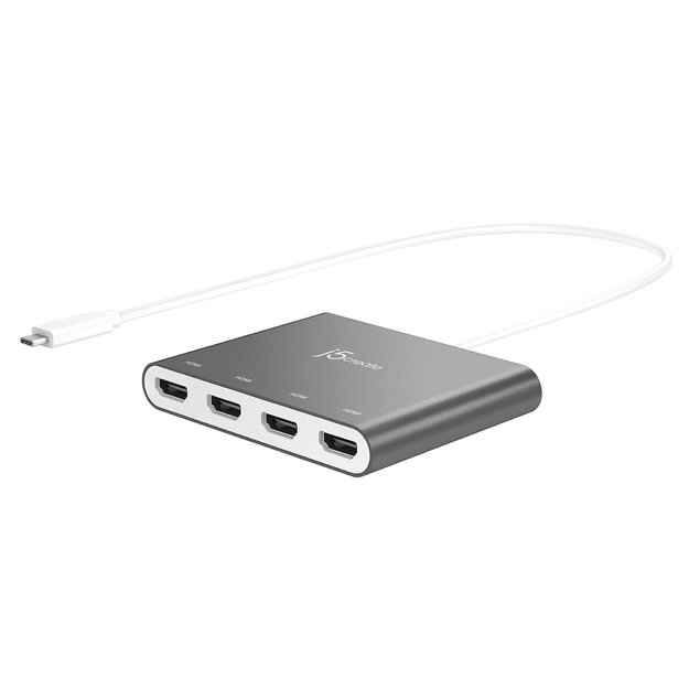 J5create - USB-C To 4 Port HDMI Multi Monitor Adapter
