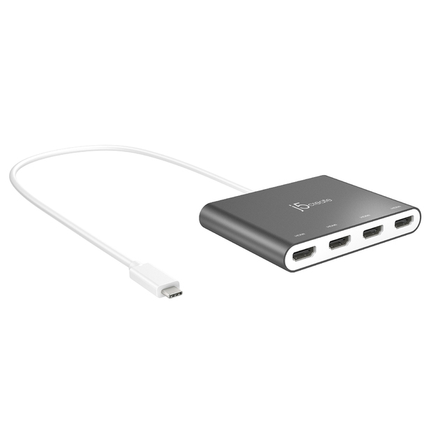 J5create - USB-C To 4 Port HDMI Multi Monitor Adapter