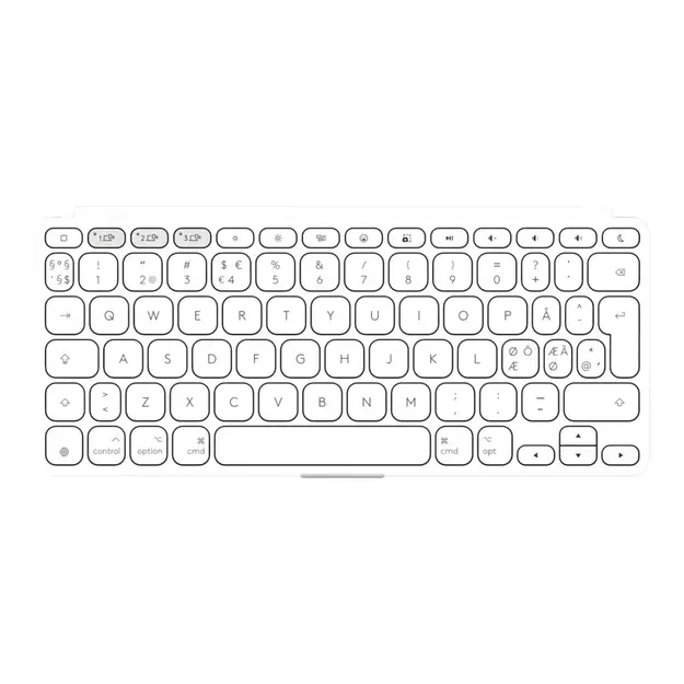 Logitech - Keys-To-Go 2 - Pale Grey - Pan - Nordic