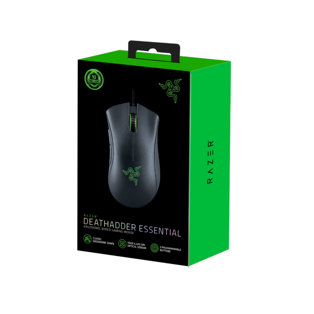 Razer - Deathadder Essential Gaming Mouse - Black