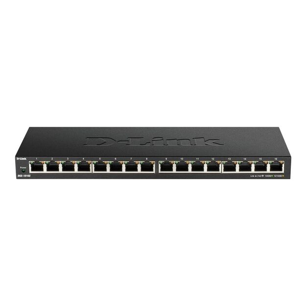 D-Link - 16-Port 10/100/1000Mbps DGS-1016S/E