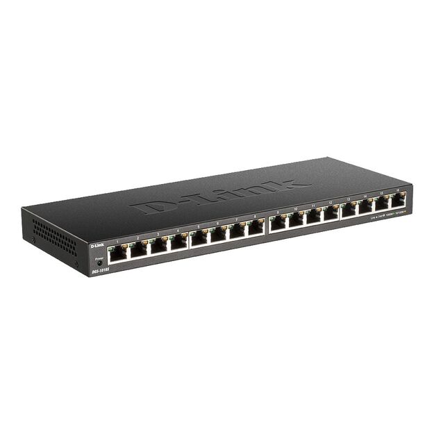 D-Link - 16-Port 10/100/1000Mbps DGS-1016S/E
