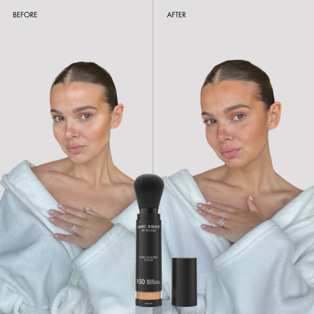 MARC INBANE - Tinted SPF50 Powder - Medium - 4.3