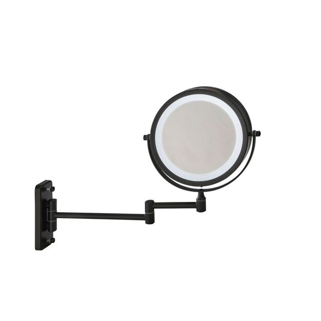 Glow Up - Makeup Artist Mirror - Double Sided w. LED - Black