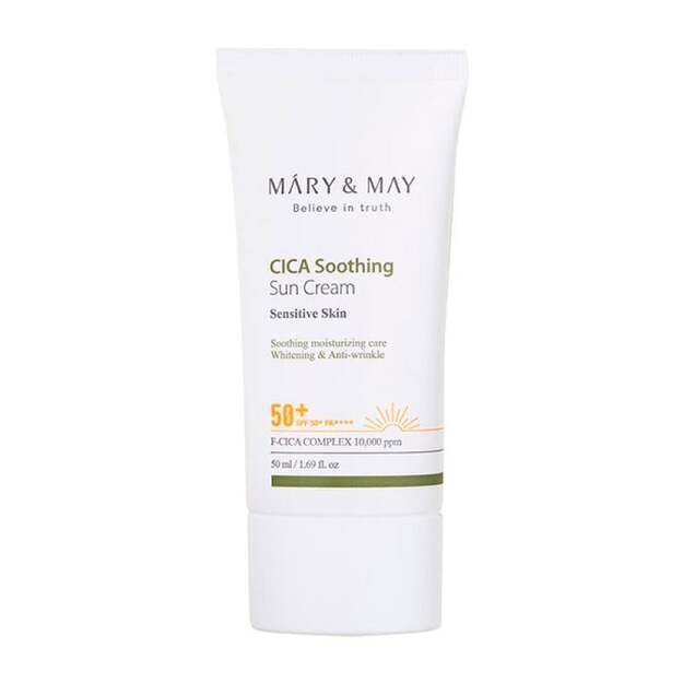 Mary&May - Cica Soothing Sun Cream - SPF50+ PA++++ - 50 ml