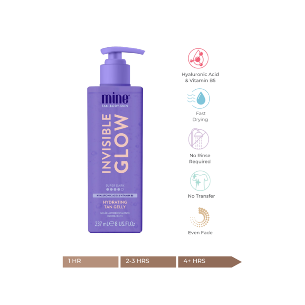 Minetan - Invisible Glow 237 ml - SUPER DARK TAN GELLY
