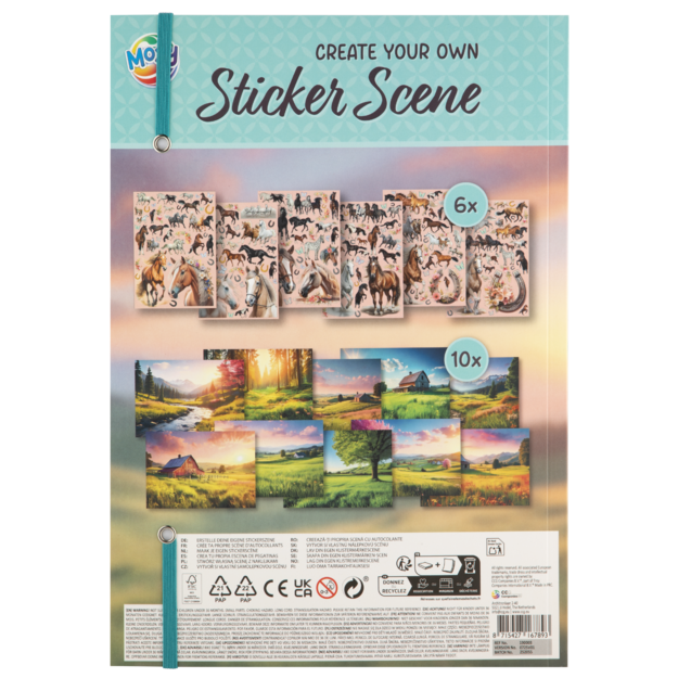 Moxy - Horse sticker scene book a4, 200+ stickers (190003)