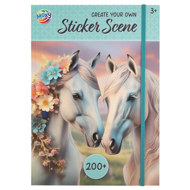 Moxy - Horse sticker scene book a4, 200+ stickers (190003)