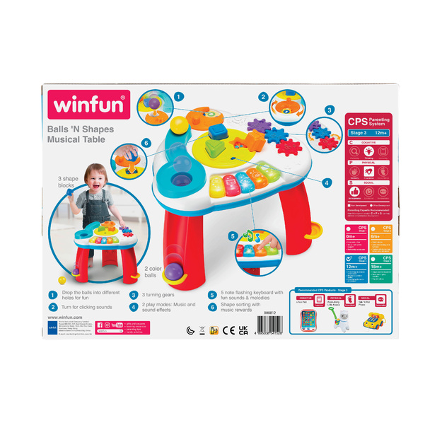 Winfun - Balls 'N Shapes Musical Table (0812-NL)