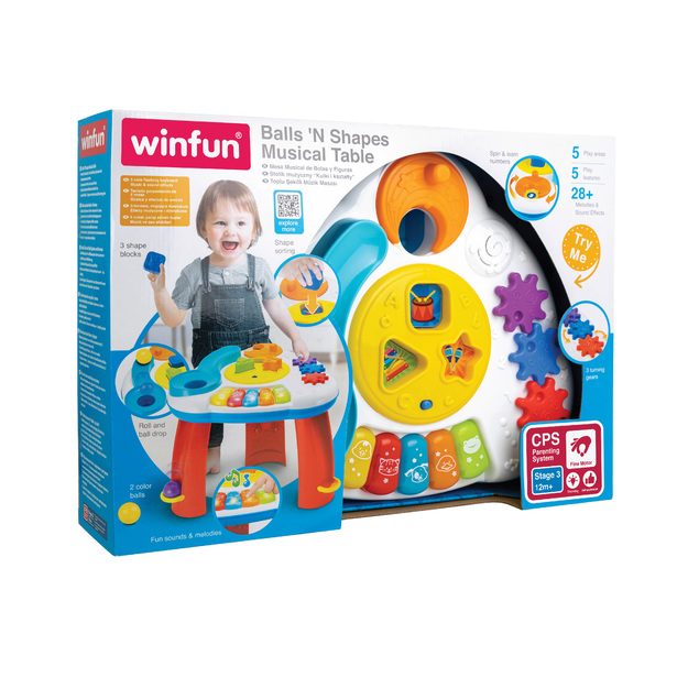 Winfun - Balls 'N Shapes Musical Table (0812-NL)