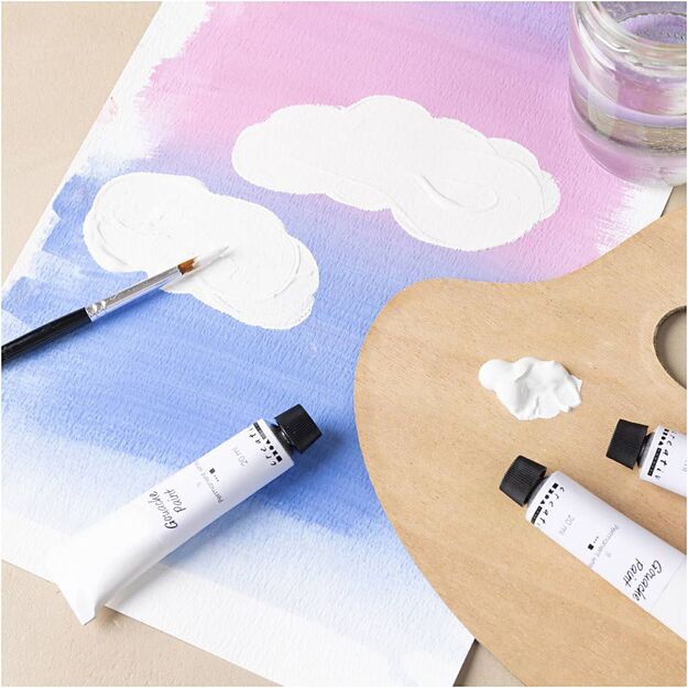 Gouache Paint - white - 3x20 ml (35640)