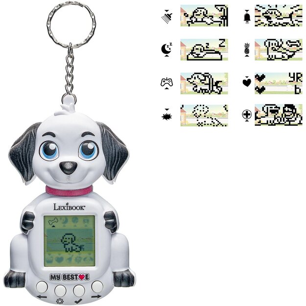 Lexibook - My Best-E® Puppy console with LCD screen and keychain attachment  (
