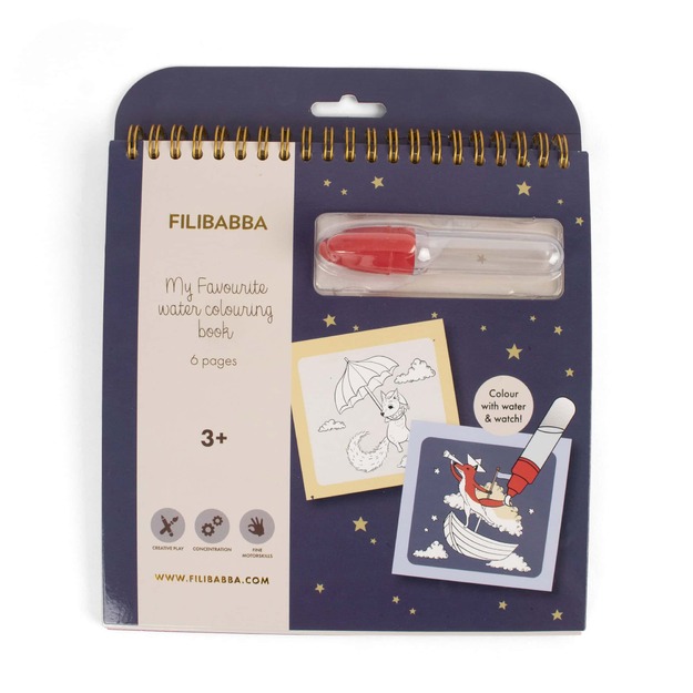 Filibabba - Dreamy Adventurers Water Colouring Book - (FI-03832)