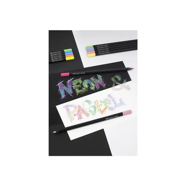 Faber-Castell - Colour pencils Black Edition - Neon & Pastel (116410)