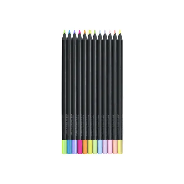Faber-Castell - Colour pencils Black Edition - Neon & Pastel (116410)