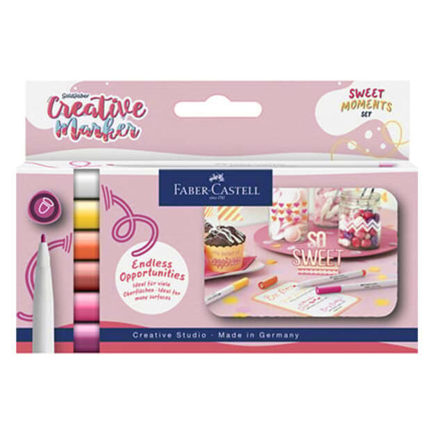 Faber-Castell - Creative Marker Gofa 1.5 - Sweet Moments - 6 pcs (160602)