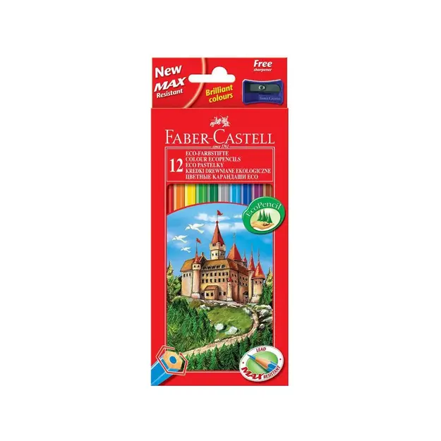 Faber-Castell - Colour pencils Castle - Hexagonal box of 12 (120112)