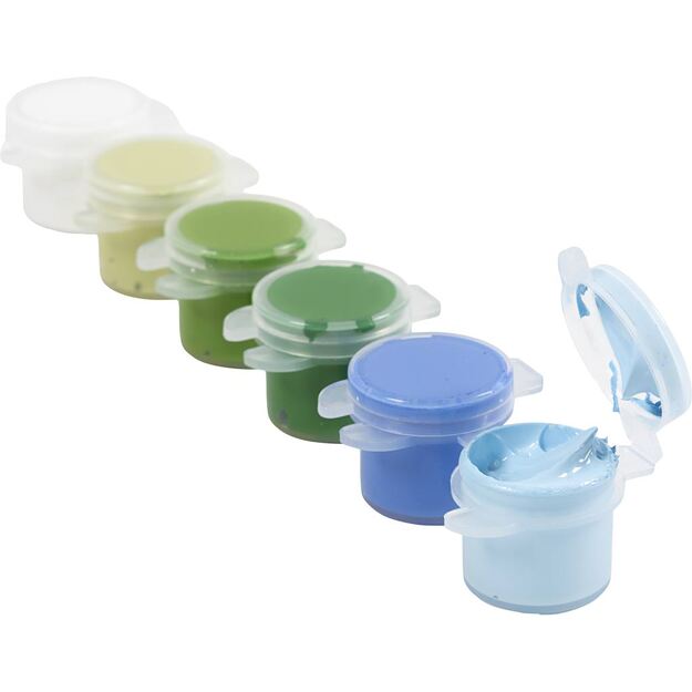 Plus Color Craft Paint - blue/green harmony - 6x5 ml (39773)