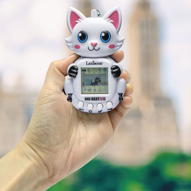 Lexibook - My Best-E® 2 Cats console with LCD screen and keychain attachment (JLMBCAT)