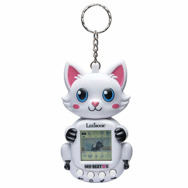 Lexibook - My Best-E® 2 Cats console with LCD screen and keychain attachment (JLMBCAT)