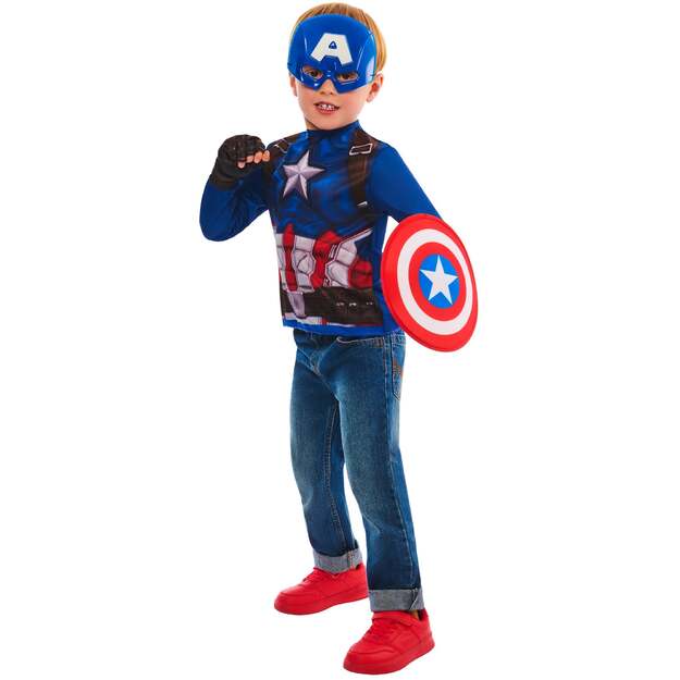 Rubies - Captain America Dress Up Set (104 -116 cm)