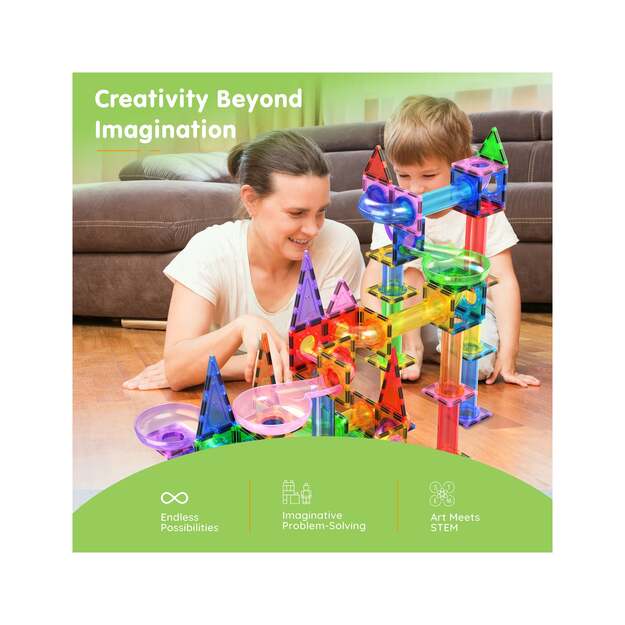 Picasso Tiles - Magnetic Marble Run Set (150 pcs) (PTG150)