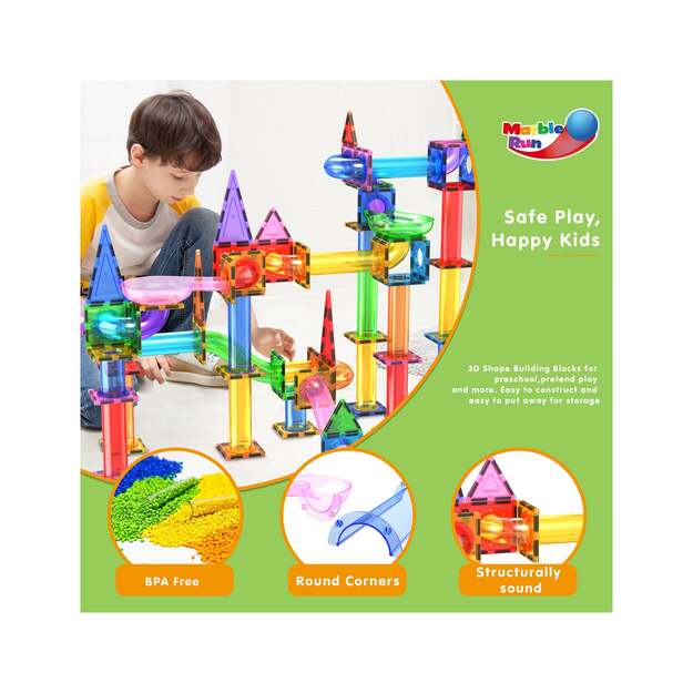 Picasso Tiles - Magnetic Marble Run Set (150 pcs) (PTG150)