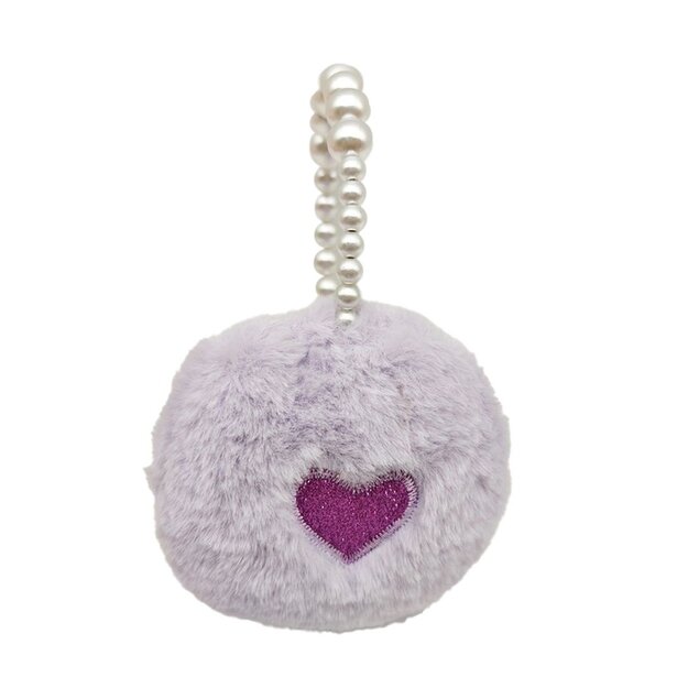 Tinka - Plush Earmuffs - Purple w. pearl headband (8-800429)