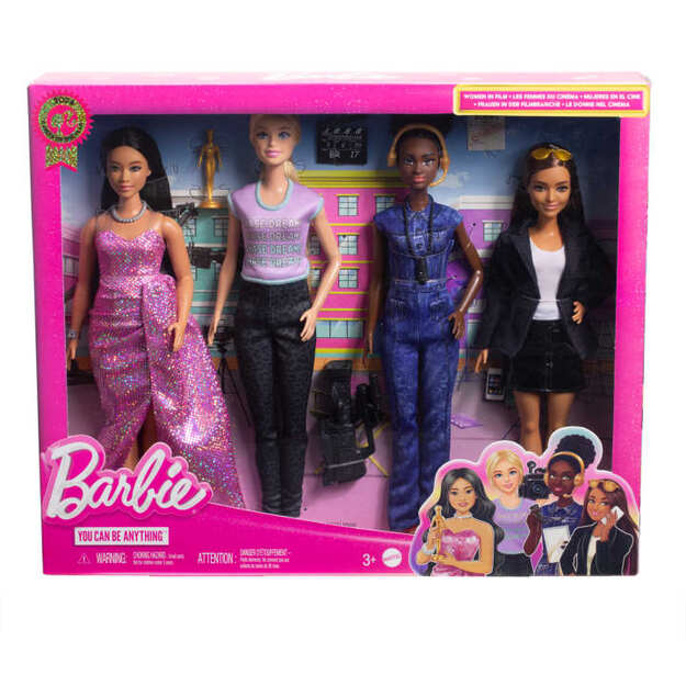 Barbie - Careers Women in Film Set Of 4 Dolls (HRG54)