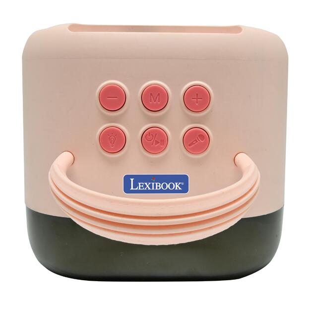 Lexibook - Pink Bluetooth karaoke with 2 wireless microphones ()