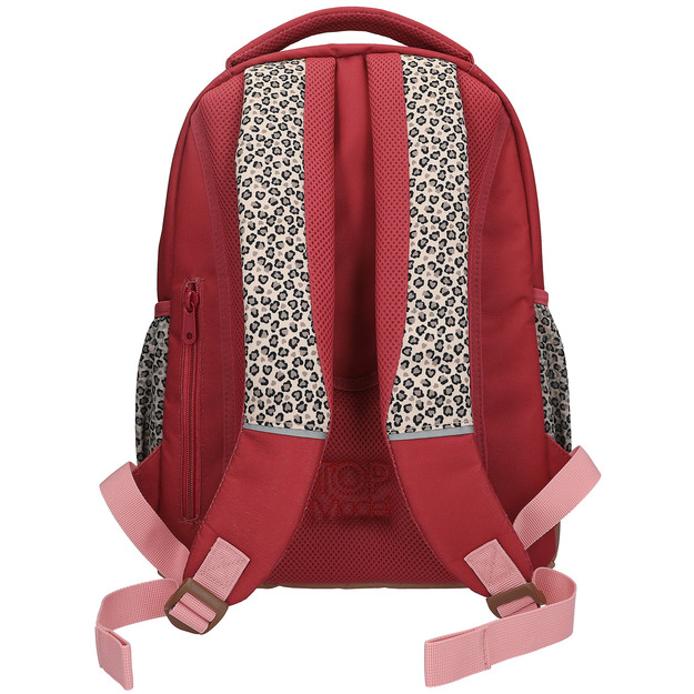 TOPModel - School Backpack LEOHEART - Pink, Berry Red, Brown