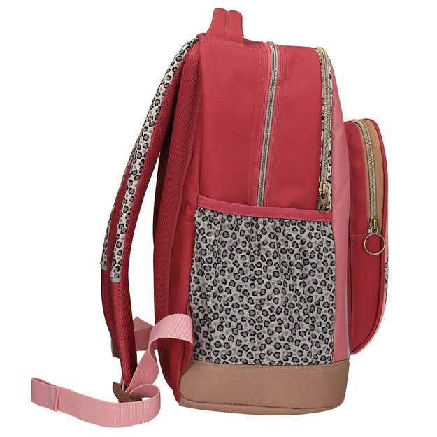 TOPModel - School Backpack LEOHEART - Pink, Berry Red, Brown