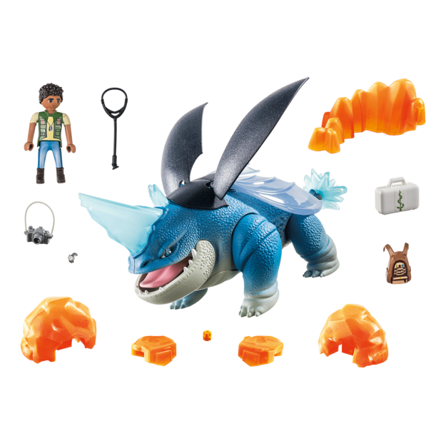 PLAYMOBIL - Dragons: The Nine Realms - Plowhorn & D'Angelo (71082)