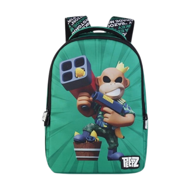 FIRSTGRADE - Monkey PEEPZ Backpack - Green