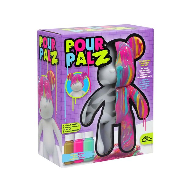 Pour Palz - DIY Paint Bear collectible - Golden Dream