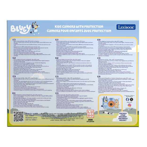 Lexibook - Kids Camera with Bluey protection (DJ078BY)