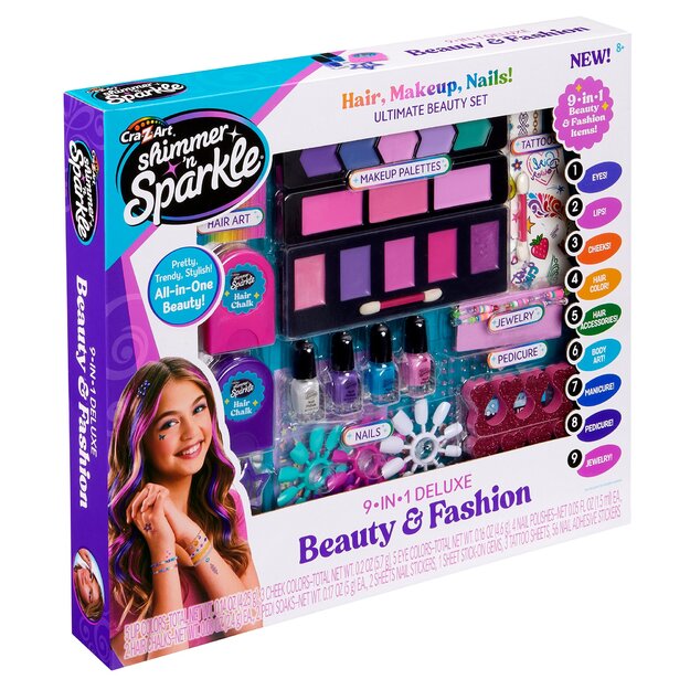 Shimmer n Sparkle - 9 in 1 Deluxe Beauty and Fashion (65699)
