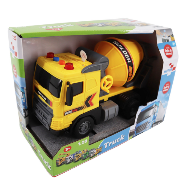 Motor 112 - Cement mixer truck w/light and sound 1:20