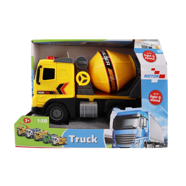 Motor 112 - Cement mixer truck w/light and sound 1:20