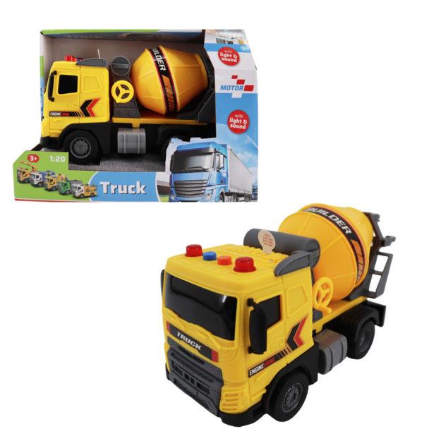 Motor 112 - Cement mixer truck w/light and sound 1:20
