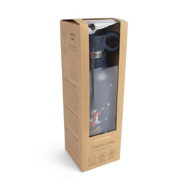 Filibabba - Stainless steel water bottle - Dreamy Adventurers - Flerfarvet (FI-03805)