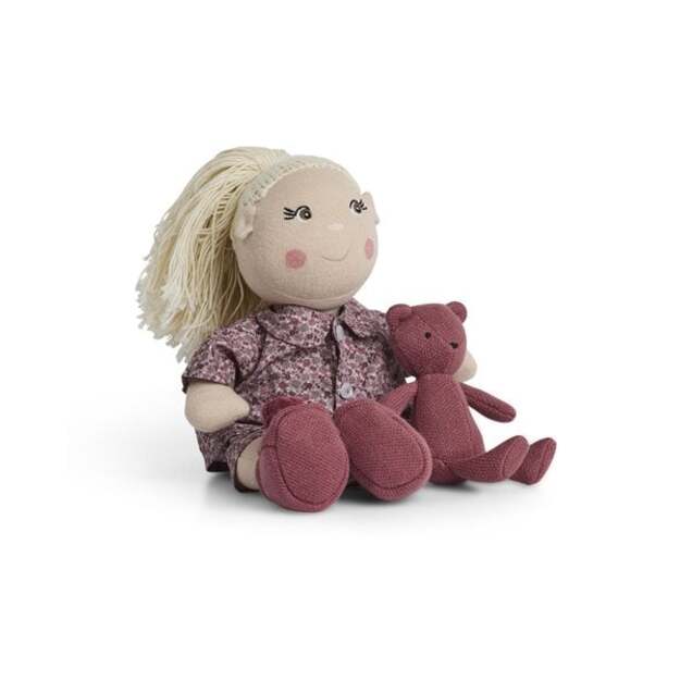 Smallstuff - Doll clothing, pyjamas with teddy/ slippers