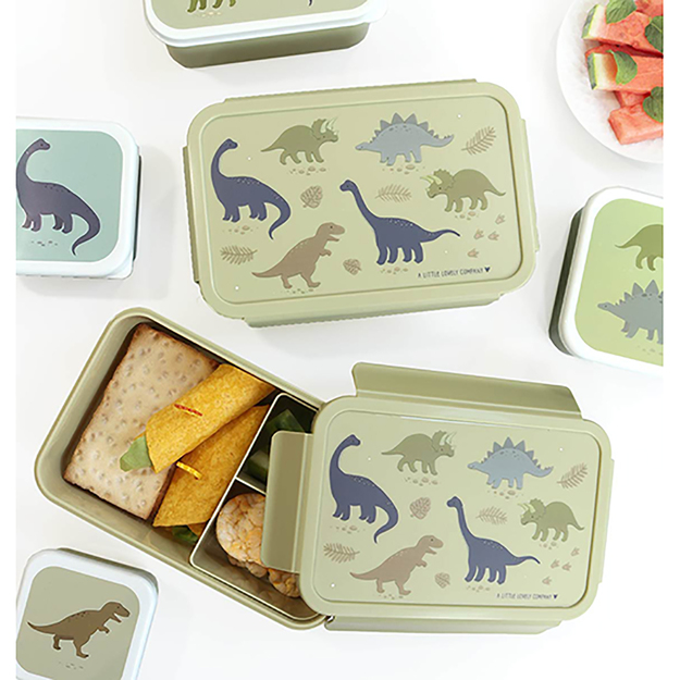 A little lovely company - Bento Lunch box - Dinosaurs - 22 x 7.5 x 14.5 cm