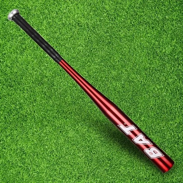 Kij Baseballowy Bejsbolowy Bat Aluminiowy 25  64cm Treningowy Czerwony 7