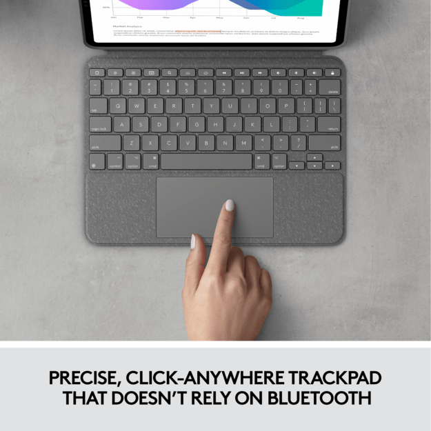 Logitech - Combo Touch  Keyboard - For iPad Pro ( Nordic Layout )