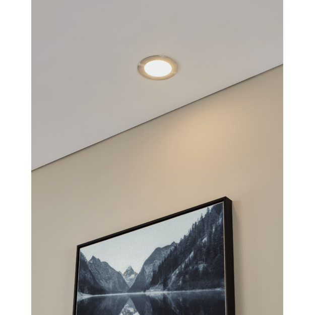 EGLO - FUEVA 5 RECESSED - Brushed Steel - 117mm diameter, 26mm height 1