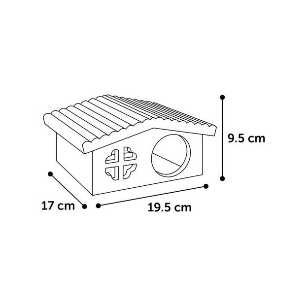 Flamingo - House for dwarf rabbit and guinea pig, Stally M - (540058516270)